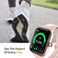 Spade & Co Health Smartwatch 4 - Smartwatch for Men & Women, Heart Rate, Sleep & SpO2 Monitor, Pedometer, Fitness Tracker, Answer/Make Calls IP68 Waterproof iOS & Android Compatible