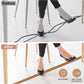 Floor Cord Cover Self Adhesive Cord Hider Floor Extension Cord Covers for Floor Power Cord Protector Cable Management Prevent Cable Trips Cable Cavity 0.51" W x 0.31" H (Light Brown Wood, 10Ft)