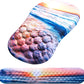 Mouse Pad Wrist Support, Laokiiy 2 in1 Keyboard Wrist Rest+ Ergonomic Mouse Pad, Non-Slip Wrist Rest for Computer Keyboard, Made Easy Typing & Relieve Wrist Pain(Sunrise Beach)