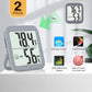 Antonki 2 Pack Room Thermometer for Home, Indoor Hygrometer Humidity Meter Gauge, Digital Temperature and Humidity Sensor Monitor for House, Terrarium, Incubator, Greenhouse - Battery Included