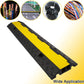 CXRCY Cable Ramp 3 Pack 2 Channel 11000lbs axle Capacity Floor Cord Cable Protector, Rubber Speed Bumps Hose Protector Ramps for Wire/Hose/Pipe Hider Driveway &Outdoor 40x10x2 inch(L x W x H)