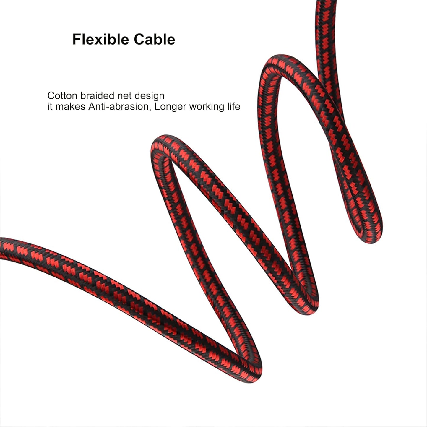 3.5mm Aux Cord, Audiophile Audio Auxiliary Cable 3.5 mm Male to Male Stereo Hi-Fi Sound Braided aux 1/8 Cable for Car Home Stereos Tablets Speakers (Straight 3.5mm, 9.8ft)