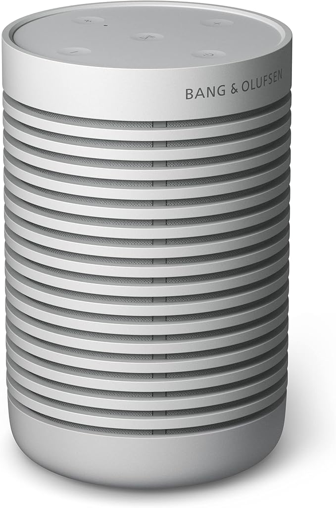 Bang & Olufsen Beosound Explore - Wireless Portable Outdoor Bluetooth Speaker, IP 67 Dustproof and Waterproof, Grey Mist