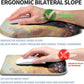 Ergonomic Raised Mouse Pad Wrist Support with Bilateral Slope Memory Foam Mousepad for Wrist Rest and Carpal Tunnel Pain Relief 11.8x7.9〃Flower Sea Cat