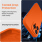 FireNova Designed for iPhone 13 Pro Max Case, Silicone [Camera Protection] Phone Case with [2 Screen Protectors], Soft Anti-Scratch Microfiber Lining Inside, 6.7 inch, Neon Orange New