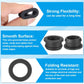 PATIKIL 22mm / 7/8 Inch Drill Hole,11/16 Inch ID Rubber Grommets, 3Pcs Top Hat Grommet for Wiring Eyelet Ring Gasket Automotive Firewall Cable Hole Plugs Wires Protection, Black