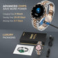 2025 DA GPT Smart Watch with Bluetooth Call,1.19-inch AMOLED Display, 24/7 Heart Rate, Blood Oxygen, Blood Pressure, Sleep Monitor, 107 Sports Fitness Tracker, Compatible Android and iOS Silver Gold