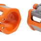 Lock-Jaw HEX 50mm / 2" Olympic Barbell Collar (Orange)