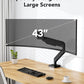 HUANUO Ultrawide Monitor Arm for 13 to 43 Inch Screens, Single Heavy Duty Monitor Arm Holds up to 33 lbs, Full Motion with Tilt Swivel Rotation, VESA 75x75mm or 100x100mm