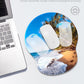 Ergonomic Mouse Pad Wrist Support, Comfortable Mouse Pad Wrist Rest, Relieve Wrist Pain Gel Mouse pad, Non-Slip Rubber Base Mousepad for Laptop, Computer(Beach)