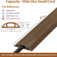 ZhiYo 4ft Cord Hider Floor for 1 Small Wire, Soft PVC Cord Covers for Wires on Floor, Wire Cover to Hide Power Cords, Cable Cover Protect Cords, Cable Cavity: W0.47in x H0.28in Vintage Coffee Brown