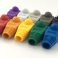 Accessbuy 100 Pack RJ45 CAT6 CAT6E CAT5 CAT5E Ethernet Network Cable Strain Relief Boots Cable Connector Plug Cover Mixed Color for Laptop