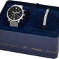 Fossil Men's Neutra Quartz Stainless Steel and Leather Chronograph Watch