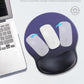 Ergonomic Mouse Pad Wrist Support, Comfortable Mouse Pad Wrist Rest, Relieve Wrist Pain Gel Mouse pad, Non-Slip Rubber Base Mousepad for Laptop, Computer(Gradient Klein Blue)