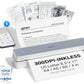 iDPRT Portable Printer Wireless for Travel, 300DPI Bluetooth Thermal Printer Support for 8.5"x11" US Letter, Inkless Compatible with iOS, Android, Laptop for Office, Car and Home, School