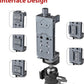 Metal Phone Tripod Mount Adapter Adjustable Phone Mount for Tripod with Arca Base Universal Metal Adjustable Clamp Phone Holder for Tripod (Quick Release Cell Phone Clip)