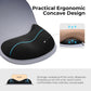 EooCoo Ergonomic Mouse Pad with Gel Wrist Rest Support Middle Concave Design, Relieve Wrist Pain Mousepad, Non-Slip Base for Laptop, Computer, Office Desk Accessories, Carpal Tunnel Syndrome