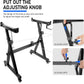 Universal Keyboard Stand, Z-style Heavy-Duty Piano Stand, Adjustable and Portable Piano Keyboard Stand for 61 and 88 Keys