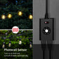 Minoston Outdoor Timer Outlet Waterproof 2 Pack, Dusk to Dawn Photocell Light Sensor Socket, 2/4/6/8 Hours Cutdown Timer, 2 Grounded Outlets for Christmas and Hallowen Deceration, Black(MP40T)