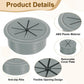 uxcell 6 Pcs Desk Grommet, Fit 53mm/2.09" Plastic Cable Hole Cover Bulk Top Hat Grommet Desk Hole Cover for Cables Home Office, Dark Gray