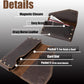 Topstache Leather Phone Holster with Belt Clip for Galaxy S23,iPhone 14,14 Pro,Leather Belt Pouch for Universal Smartphone with Otterbox Case,Flip Cellphone Pouch,L,Darkbrown