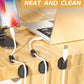 6 Pack Puretor Cord Organizer Holders - Strong Adhesive & Magnetic Desk Cable Management, Effortlessly Organize Phone Charging Cords for Home, Office, Car, Desk & Nightstand