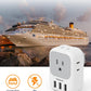 TESSAN USB Charger Block, Wall Plug Adapter with Electrical 4 Box Splitter 3 USB Wall Charger Ports, Multi Plug Outlet Extender Charging for Cruise, Travel, Office, Dorm Essentials