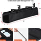 MAXECHO Under Desk Cable Management Tray 28" - Clamp on Wire and Cable Organizer for Storage and to Hide Cords - Ideal for Home Office - Premium Black Fabric Design