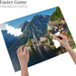 Custom Jigsaw Puzzle from Photos 300/500/1000 Pieces Personalized Wooden Picture Puzzles Gift for Adult Family Friends,Birthday,Valentine's Day (Horizontal 500PCS)