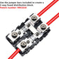 RECOIL MFHA-2 2 Packs Fuseholder 0/2/4 Gauge Modular Inline ANL & Mini-ANL Fuse Holders with Jumper Bars to Create Distribution Block Fuse and Negative Combo Blocks