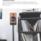 Kanto YU6WALNUT Powered Bookshelf Speakers with Bluetooth and Phono Preamp | Pair | Walnut