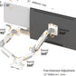 NB North Bayou Laptop Mount with Adjustable Tray for 10-17”Notebook, Full Motion Arm with VESA Plate for 17-30”Monitor,Clamp-on Grommet Mounting F160-FP (White)