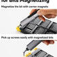 HOTO SNAPBLOQ™ S-A01 3.7V Mini Electric Screwdriver with 56 Bits & 3 Torque Settings, Precision Mini Screwdriver, 250RPM, Brighter LED Light, Repair Tool Kit for Electronics, Phone, Laptop, DIY
