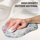 Ergonomic Raised Mouse Pad Wrist Support with Bilateral Slope Memory Foam Mousepad for Wrist Rest and Carpal Tunnel Pain Relief 11.8x7.9〃 Little Flower