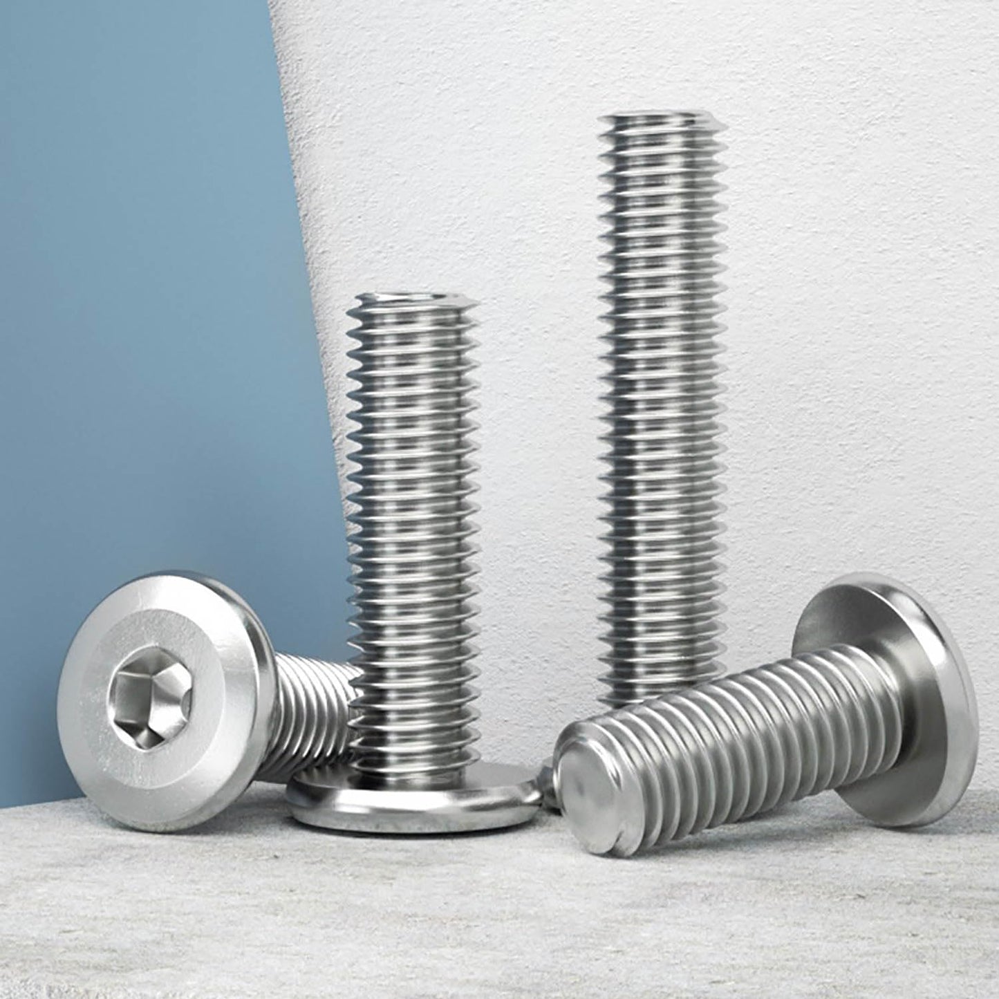 3/16-24 x 3/8" (50 Pack) Flat Head Hex Socket Cap Screws Bolts, 304 Stainless Steel 18-8, Hex Drive, Bright Finish, Fully Machine Thread