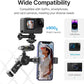 jusmo CM010 Cell Phone Fence Mount Game Changer Mounting Kit for GoPro, iPhone, AKASO, DJI Osmo Action, Insta360, Mevo Start for Recording Baseball Softball Tennis Gamechanger Streaming Kit
