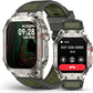 Military Smart Watch for Men, 2.02" Outdoor Sport Smartwatch with Flashlight, Heart Rate Blood Oxygen Blood Pressure Sleep, 100+ Sport Modes Fitness Tracker Compatible Android and iOS Green