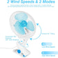8.66" Portable Clip on Fan, 2 Speed Desk Fan with Auto Shaking Function, 180° Adjustable Tilt, Study Clamp, Personal Cooling Fan with 3.94ft Cord for Home Office Dorm