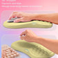 Hokafenle 2in1 Combination, Wave Keyboard Wrist Rest and Ergonomic Curvature Mouse Pad Wrist Support for Relieve Wrist Pain, Filled with Soft Cushion Memory Foam, Butter Yellow