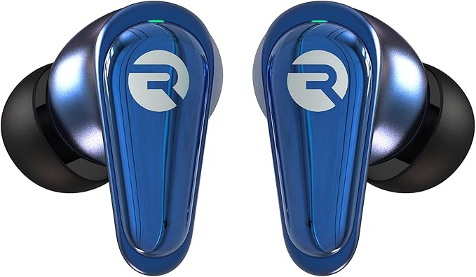 Raycon Pro Earbuds Wireless Bluetooth + 6 Microphones with Hybrid Active Noise Canceling, Sweat & Water-Resistant Earphones, Premium Wireless Ear Buds Bluetooth 40 Hours Playtime (Blue)