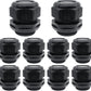 Cable Glands-PENGLIN 1-1/2" NPT Nylon Cable Connector, Strain Relief Cord Connector, IP68 Waterproof Adjustable Locknut(1-1/2 Inch (10-Pack))