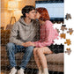 Custom Photo Puzzle – Personalized Jigsaw Puzzle 200/300/500/1000/1500 Pieces – Glossy Finish – Custom Puzzle Gift for Adults,Family,Wedding,Couples,Anniversary(200-vertical)
