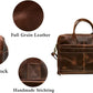 VC VINTAGE COUTURE Leather briefcase bag for men Leather Laptop Bags For Men and Women Travel Messenger Bag