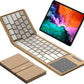 Nillkin Foldable Bluetooth Keyboard with Touchpad & Number Pad, Portable Bluetooth Keyboard with Full Size Keys, Pocket-Sized Wireless Travel Keyboards for iPad, Smartphone, Tablet and Laptop Khaki