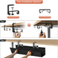 Univivi No Drill Under Desk Cable Management Tray, 28" Cord Organizer for Table, Clamp/Screw Mount Desk Cable Management, Premium Fabric Cable Management Tray for Office, Home
