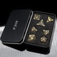 PJOY D&D Dice Set Dragon Metal DND Dice Set Antique Bronze with Case for RPG Role Playing Games Compatible with Dungeons and Dragons Gift TTRPG