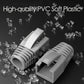 50-Pack RJ45 Boot Cover, Cat6A Cat7 Ethernet Network Cable Strain Relief Boot for 6.5-8.0mm Ethernet Cable (Hole Diameter: 8.0mm, Grey)