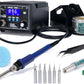 YIHUA 939D+ I Soldering Station, Upgraded, 75 Watt Equivalent with 3 Memories, °C/°F LCD display, Sleep Function, Automatic Shutdown & Brushed Aluminum Panel(Iron-burn Resistant)