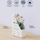 Wall Outlet Extender with Screw, 8 Way Outlets with 1680J Surge Protected, Multi Plug Wall Outlet with USB Ports, LED Indicator, 1875W Wall Mounted Surge Protectors for Dorm Room Office Kitchen