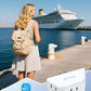 TROND Outlet Extender 3 Pack - Multi Plug Wall Outlet, 3-Prong Grounded Wall Splitter, 3 Way Angled Plug Adapter, Cruise Ship Essentials, Multiple Expander for Travel Home Office Dorm Room, White